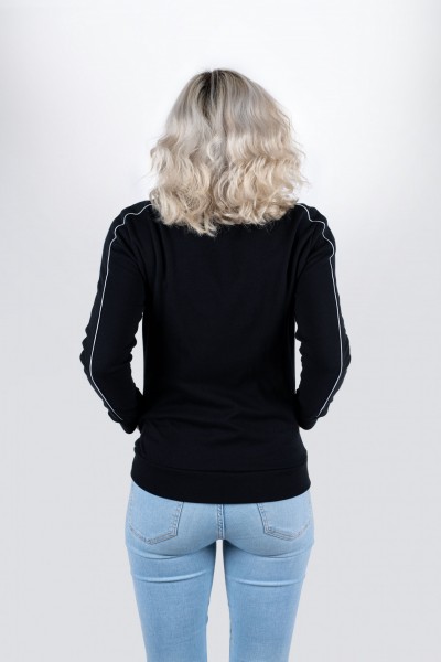 Tama black training jacket with logo on left chest (TTT12)