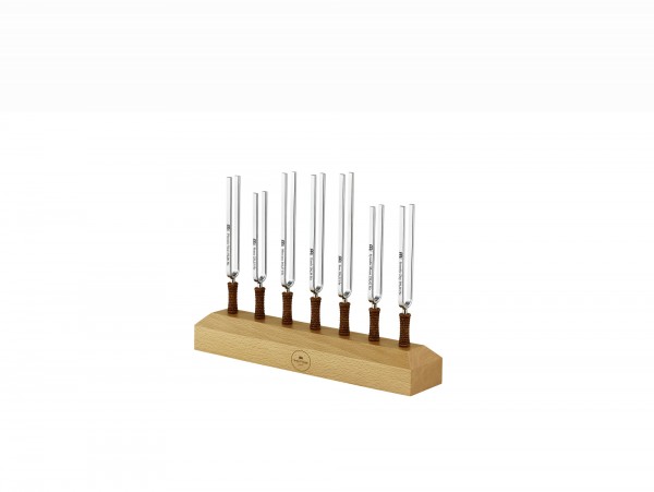 Meinl Sonic Energy Planetary Tuned Tuning Fork Chakra Set, 7 pcs, incl. Tuning Fork Holder (TF-SET-CHA-7)