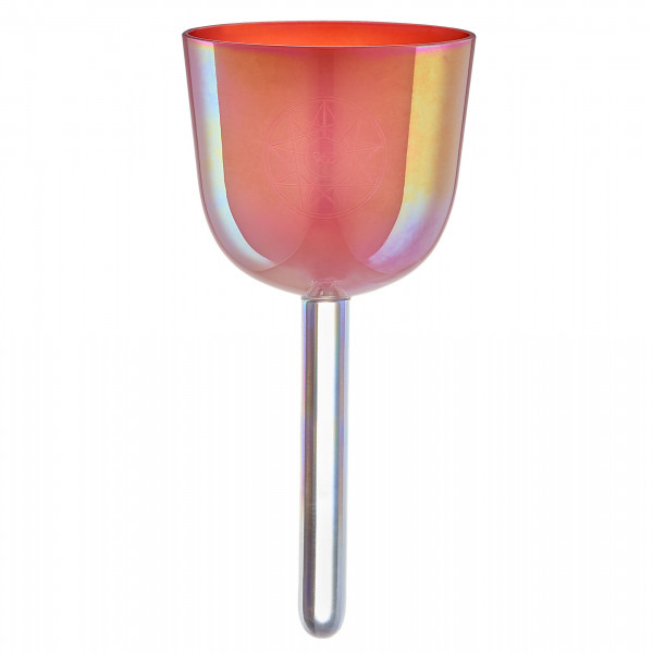 Meinl Sonic Energy 3,25" Essence Solfeggio Crystal Singing Bowl 963 Hz, Korallenfarben (ESOLCSB963)