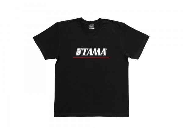 TAMA T-Shirt "Logo" - Red Line / Schwarz - XL (TAMT004)