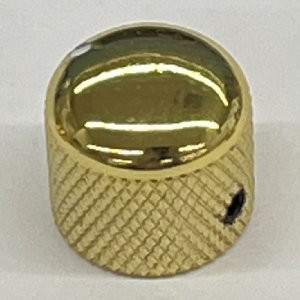 IBANEZ Potiknopf Metall rund, groß, Gold festschraubbar, mit Markierung (4KBDLSW-GD)
