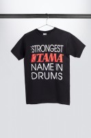 Tama t-shirt in black with "Strongest Name" frontprint (TT14BK) Tama t-shirt in black with "Strongest Name" frontprint (TT14BK)