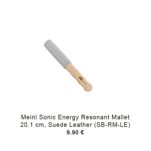 MEINL Sonic Energy Resonant Mallet - 7.91"/20.1 cm Suede Leather (SB-RM-LE) 