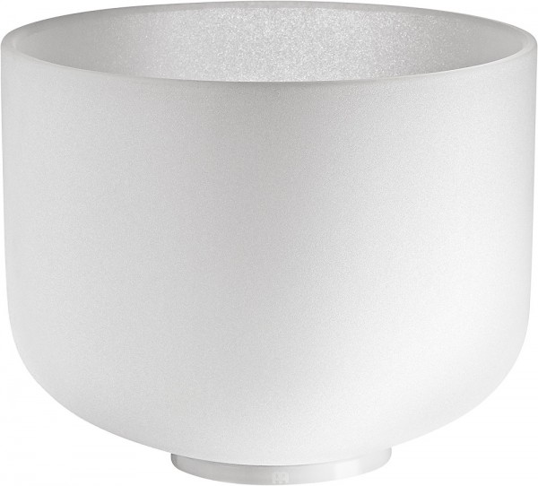 MEINL Sonic Energy Crystal Singing Bowl, white-frosted, 10" / 25 cm, Ton E4, Nabelchakra (CSB10E)