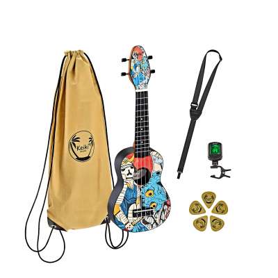 新品未使用 ORTEGA オルテガ ウクレレセット Samurai K2-S ORTEGA KEIKI SERIES K1 ウクレレ初心者セット スタンド付き入門
