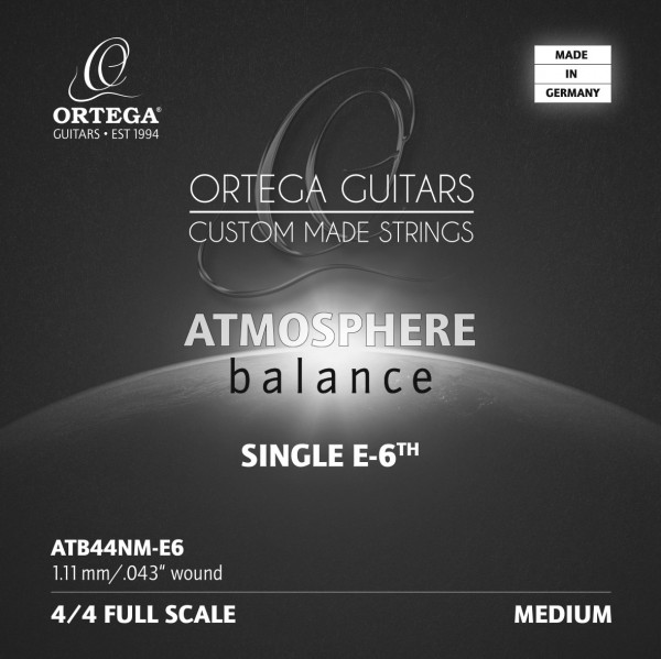 ORTEGA Atmosphere Balance Series Nylon String - E6 Medium Tension (ATB44NM-E6)