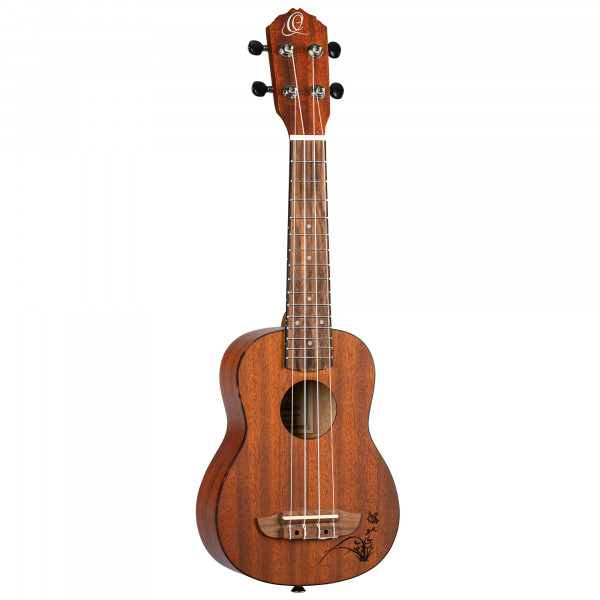 ORTEGA Bonfire Series Soprano Ukulele 4 String - Sapele Natural (RU5MM-SO)