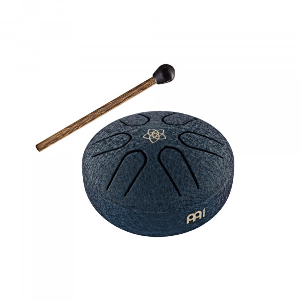 Meinl Sonic Energy 3" Pocket Steel Tongue Drum, A Major, 6 Notes, 440 Hz, Venus Flower, Navy Blue (PSTD2NBVF)