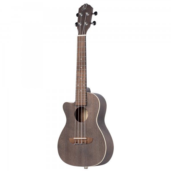 ORTEGA Earth Serie Konzert Preamp Ukulele 4 String Lefty - Okoume Coal Black (RUCOAL-CE-L)
