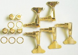 IBANEZ closed machine head set (set of 4) - 2 x left + 3 x right gold-colored for BTB785CMNTF,K5OL,SR805 (2MH1CB223G)