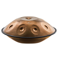 Meinl Sonic Energy Sensory Handpan Stainless Steel Bb2 Amara 9 Notes 432 Hz - Vintage copper, Engraved design (HPSTL93CU)