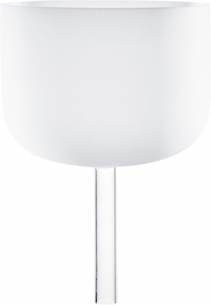 Meinl Sonic Energy 10" white-frosted Crystal Singing Bowl with handle F4, 432 Hz, Heart Chakra (CSBH10F)