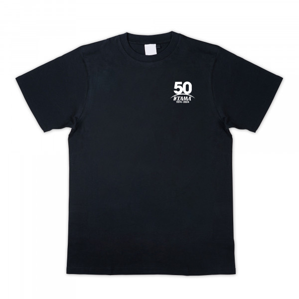 TAMA Drum Festival 2024 50th Anniversary T-Shirt - Schwarz - XL (TDFT24)