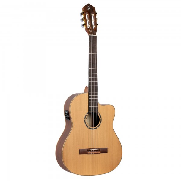 ORTEGA Family Series Pro 4/4 Slim Neck Konzertgitarre 6 String - Massive Zeder / Mahagoni Natur + Bag (RCE131SN)