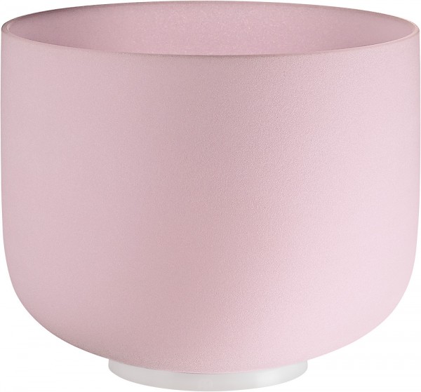 MEINL Sonic Energy Rose Quartz Crystal Singing Bowl, frosted, 10" / 25 cm, Ton F4, Herzchakra (CSBR10F)