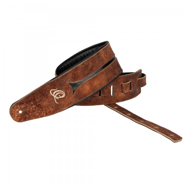 ORTEGA Genuine-Leather Bass-Strap - Chestnut Tree (OSBS-1)