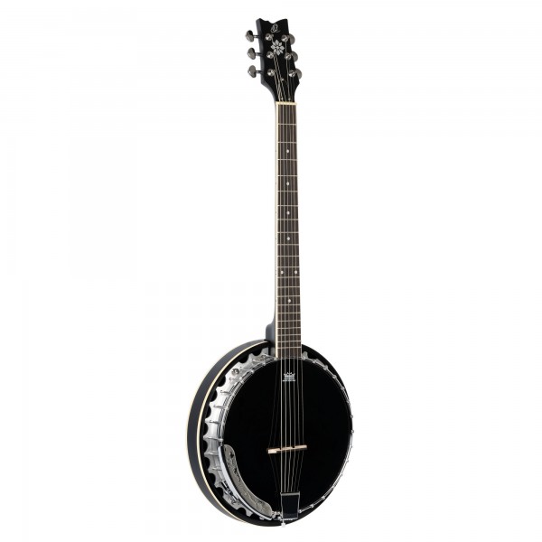 ORTEGA Raven Serie Banjo 6 String - Mahogany Black + Bag (OBJ350/6-SBK)