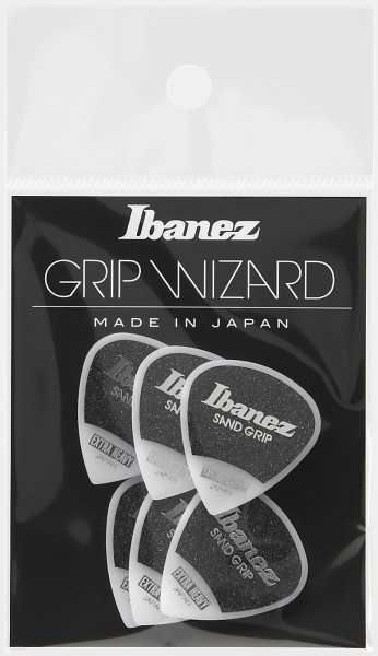 IBANEZ Grip Wizard Series Sand Grip Flat Pick - white 6 pcs. (PPA16XSG-WH)