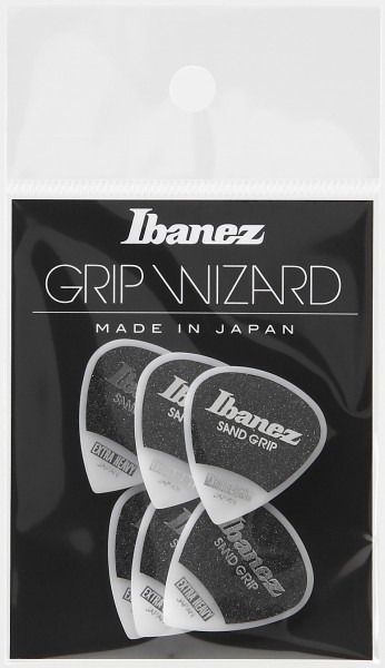 IBANEZ Grip Wizard Series Sand Grip Flat Pick - 6er Pack (PPA16XSG-WH)