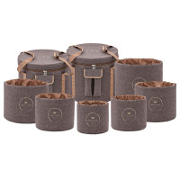 Meinl Sonic Energy Crystal Singing Bowl Travel Bag Set - Brown (CSBPSSET3)