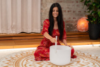 Preview: Meinl Sonic Energy 12" white-frosted Crystal Singing Bowl B3, 440 Hz, Crown Chakra (CSBM12B3) Preview: Meinl Sonic Energy 12" white-frosted Crystal Singing Bowl B3, 440 Hz, Crown Chakra (CSBM12B3)