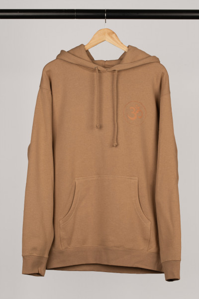 Meinl Sonic Energy Hoodie Sandstone with gold-brown front, back & sleeve print (SE-HO-SAN)