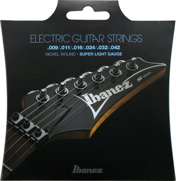 IBANEZ String Set Electric Guitar Nickel Wound 6-String - Super Light 9-42 (IEGS6)