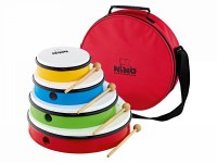 NINO Percussion Molded ABS Hand Drum Set + Nylon Bag (NINOSET6) NINO Percussion Molded ABS Hand Drum Set + Nylon Bag (NINOSET6)