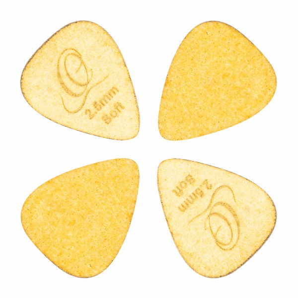 ORTEGA Flex Tech Picks Soft 2,5mm - Goldenrod 4er Pack (OGP-FTS)