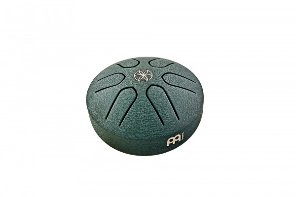 Meinl Sonic Energy 3" Pocket Steel Tongue Drum, A Dur, 6 Töne, 440 Hz, Samen des Lebens, Dunkelgrün (PSTD4DGGOL)