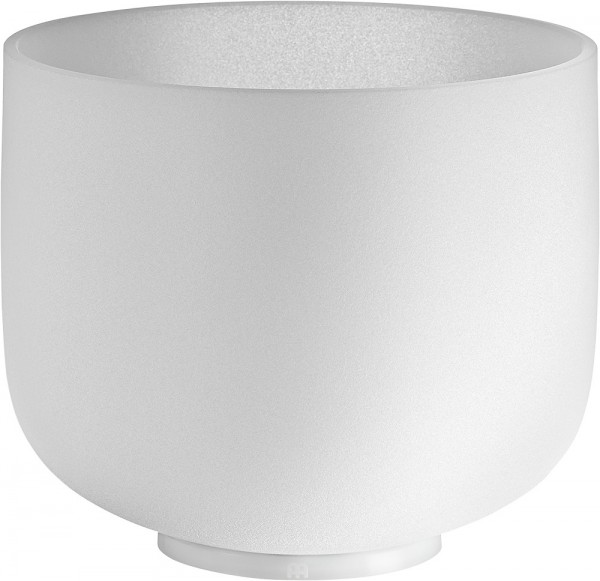 MEINL Sonic Energy Crystal Singing Bowl, white-frosted, 8" / 20 cm, Note F4, Heart Chakra (CSB8F)