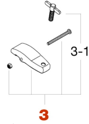 TAMA Hoop Clamp Assembly for HP200P/HP310L Drum Pedals (HP303)