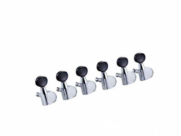 ORTEGA 6 in Line Guitar Tuning Machines - Chrome (OTMEG6L-CR)