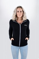 Preview: Tama black training jacket with logo on left chest (TTT12) Preview: Tama black training jacket with logo on left chest (TTT12)