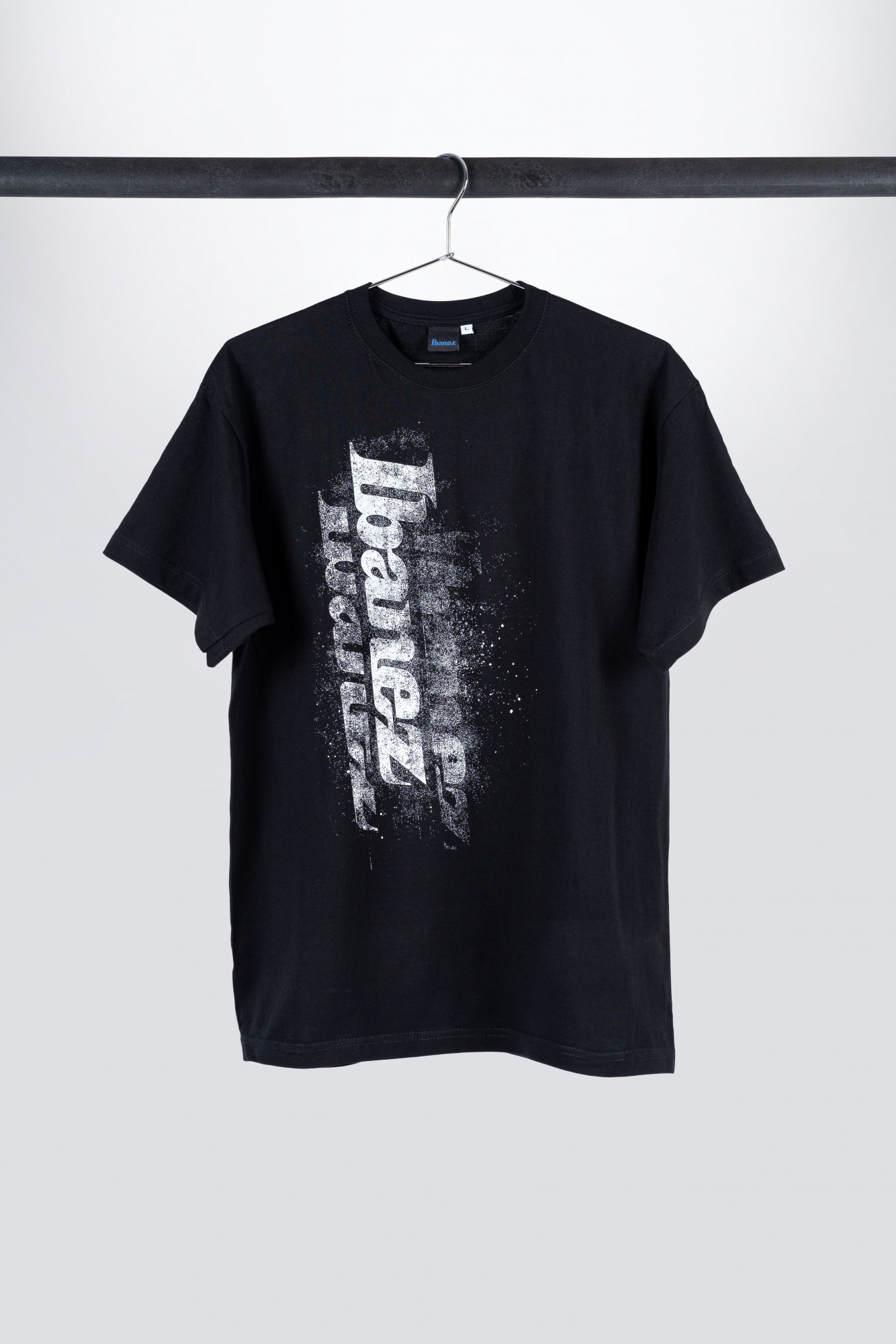 Black Ibanez t-shirt with white 