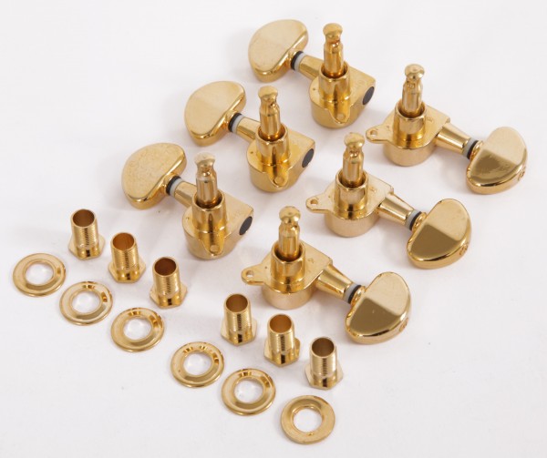 IBANEZ Akustikgitarren Mechanikensatz - 3 x links/3 x rechts gold (5AMH36D)