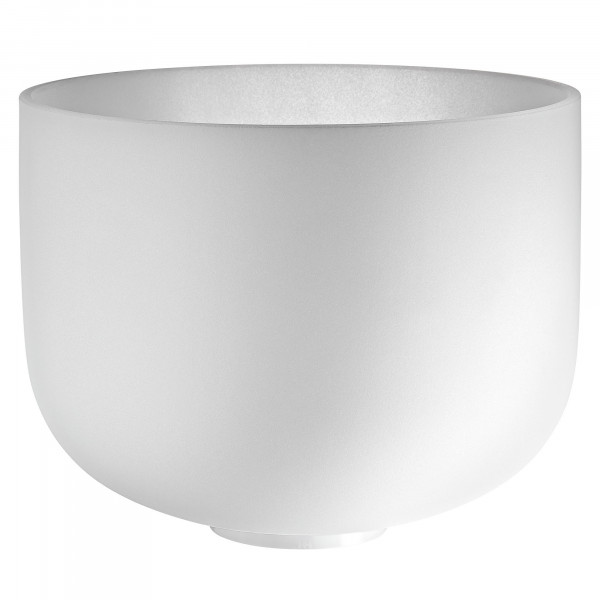 Meinl Sonic Energy 12" white-frosted Crystal Singing Bowl G3, 440 Hz, Halschakra (CSBM12G3)