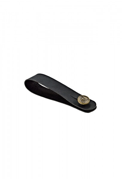 ORTEGA Vegan Series Headstock Tie - PVC Black (CONNECT-BK)