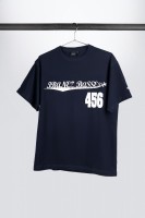 IBANEZ T-Shirt in dunkelblau mit weißem "Basses 456" Frontprint (IT308)