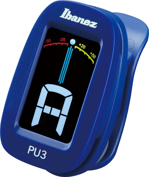 IBANEZ Chromatisches / Automatisches Clip Stimmgerät - Blue (PU3-BL)