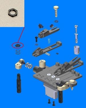 IBANEZ Verschlussmutter zur Höhenanpassung - für ZR Tremolo (2ZR2-B1)