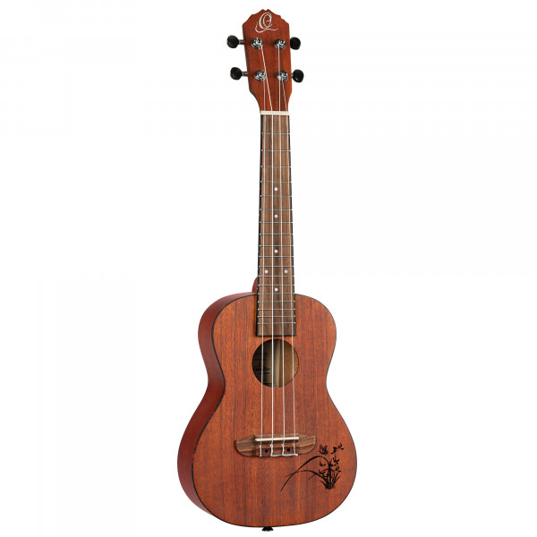 ORTEGA Bonfire Serie Konzert Ukulele 4 String - Fichte/Sapele Natur (RU5MM)