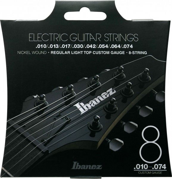 IBANEZ String Set Electric Guitar Nickel Wound 8-String - Regular Light Top 10-74 (IEGS81)