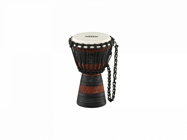 NINO Percussion Earth Rhythm Series Original African Style Rope Tuned Wood Djembe - 7" (NINO-ADJ3-XS)