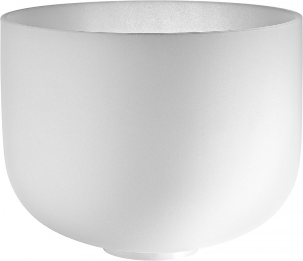 MEINL Sonic Energy Crystal Singing Bowl, white-frosted, 12" / 30 cm, Ton F3, Herzchakra (CSB12F3)