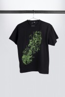 Black Ibanez t-shirt with imprinted green "JEM" logo on chest (IT11JEM)
