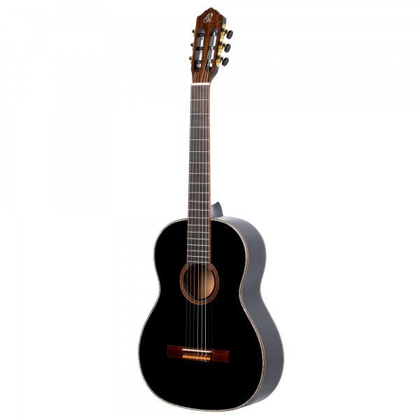1B ORTEGA Family Series 4/4 Konzertgitarre 6 String Lefty - black (1B-R221BK-L)