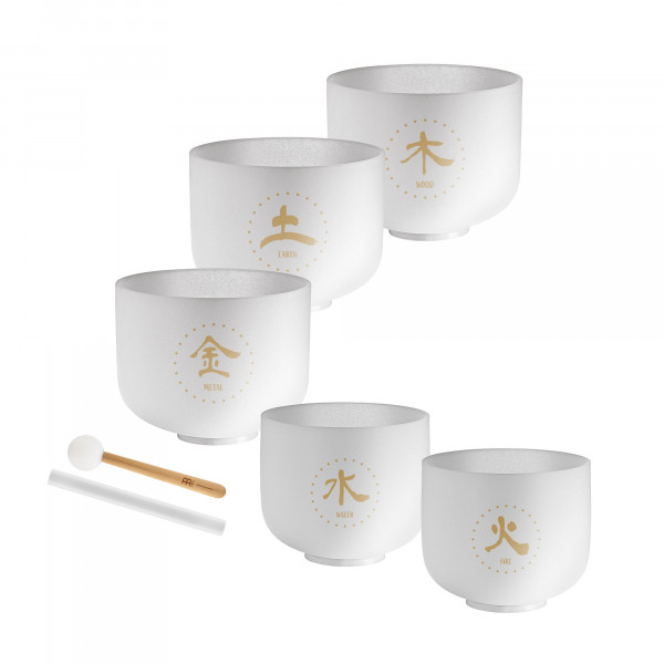Meinl Sonic Energy 5-piece TCM Crystal Singing Bowl Set - Elements (TCMCSBSET5)