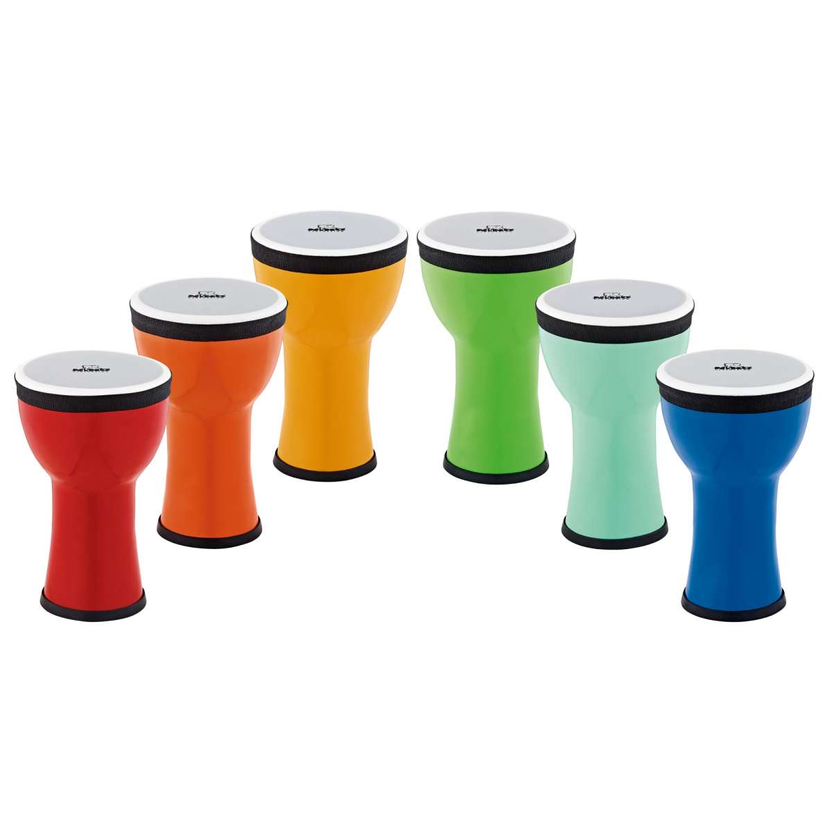 NINO Percussion Classroom Djembe Group Rhythm Set 6 pcs (NINOSETEMDJ