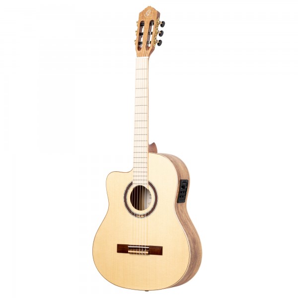 ORTEGA Thomas Zwijsen Signature Classical Guitar 6 String Lefty - Solid Spruce/Spalted Maple + Bag (TZSM-3-L)